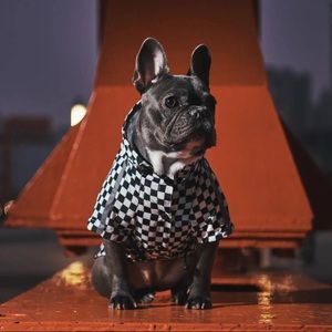SPARKPAWS Checkered Flag Dog Raincoat sweater Size S